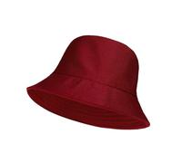 Clossy London Crushable Bucket Hat | Reversible & Foldable | 100% Cotton UV Travel & Festival Cap | Bear Design | Unisex Adults & Kids | Beach, Fishing, Summer | (UK, Alpha, XS, Mahroon)