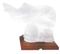 Clossy London LED Energy Saving Bulb + Very Rare Natural White Himalayan Salt Crystal lamp Healing IONES Therapeutic Handmade Rough Shape Rock Stone (White Elephant Salt Lamp)