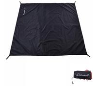 Clostnature Ultralight Camping Tarp - Waterproof Tent Footprint, Tent Groundsheet, Black Hammock Footprint, Heavy Duty Tent Floor Saver - Storage Bag Included