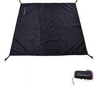 Clostnature Waterproof Tent Footprint for Camping - Ultralight Camping Tarp, Tent Groundsheet for Camping, Black Footprint for Hammock, Heavy Duty Tent Floor Saver - Storage Bag Included