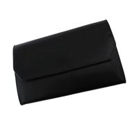 Closure Design Leather Pen Case with 12 Slots Waterproof Case Organizers with Soft Lining Nylon Stitching Travel Bag Pouches