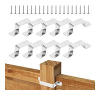 Closure Panels: 10 Pieces Support Brackets For Posts With Screws, Secure Fixing Tool For Outdoor Construction Repair | Playground