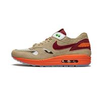 Nike Men's Air Max 1 Shoes, Net/Deep Red/Orange Blaze, 13