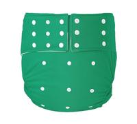 Cloth Adult Diapers for Women Men Teen Adult Cloth Diaper Nappy Reusable Washable Adjustable Waterproof Comfort Cotton Incontinence Pants for Disability(Green,Large)