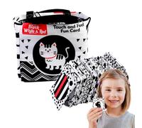 Cloth Alphabet Cards - 15Cm Soft Letter Tile Book, Washable Fabric Learning Set | Boosts Parental Connection Long-Lasting Sensory Early Education Recognition Tool for Preschool Cognitive Development