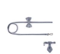 Cloth Art Cat Dog Pet Collar with Matching Leash Lovely Hauling Cable Collar Leads Collars Traction Belt Suit