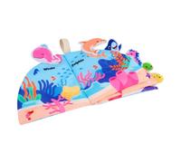 Cloth Books, Animal Book Toys, 5.71x5.71x1.38 Inches Safe Fabric Book, Interactive Sensory, Early Learning Educational Soft, Washable Baby Toy for Boys and Girls, 6-12 Months Old Toddler Use