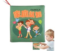 Cloth Books - Colorful Soft Cloth Book Interactive Crinkle Book | Soft Books for Arouse Curiosity, 9 Month, Enhances Observation, Memory