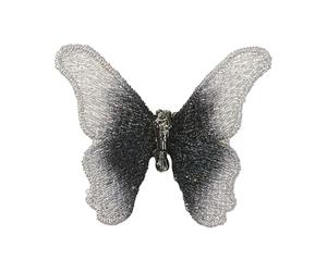 Cloth Butterfly Pin Artisanal Needlecraft Creation Comfortable Wear Daily Outfit Augmenter Embroidered Butterfly Brooch
