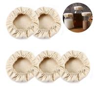 Cloth Covers for Sourdough Starter Jars Or Kombucha Kefir Fermentation Cheese Fabric Lids, Fit Jars Mouth from 3-4 inch, 5 Pack