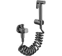 Cloth Diaper Sprayer, Toilet Bidet Handheld Bathroom Shower Head Hose 1.5M Telescopic Hose Double Outlet Angle Valve for Toilet