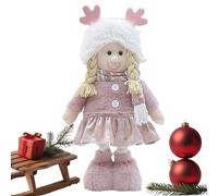 Cloth Dolls for Girls | Cute Plush Baby Doll | Plush Realistic Adjustable Leg Toddler Decoration for Housewarming Kids Daughter Son Boy Birthday Thanksgiving Valentines Colleagues Toddler
