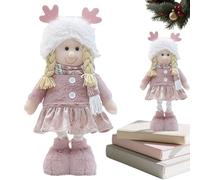 Cloth Dolls for Girls, Soft Kids Cute Rag Doll, Safe Toys with Adjustable Leg Realistic Decoration for Play Friends House Housewarming Birthday Kids Valentine's Daughter Boy Colleagues