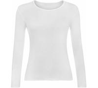 Cloth Garage® Women Ladies Long Sleeve Round Neck Plain Top Stretchy Casual Summer T-Shirts Basic Slim fit Tee Tops UK Plus Size 8-26 White
