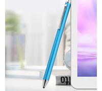 Cloth Head Stylus for Smartphone Lightweight Easy to Carry Tab/, Soft Head for Screen (No Insulated Bag) (Silver) (Blue)