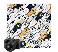 Cloth Makeup Case - Adhesive Fabric Organizer, Silent Cosmetic Stationery Bag, Portable Wrap | Convenient Accessory for Camping Travel, Commuting, Dating, P, Cat's Claw, Please refer to the