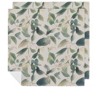 Cloth Napkins Durable Dinner Napkin Soft Absorbent Table Napkin Set of 2 PCS Sage Green Eucalyptus Leaves Kitchen Placemats Reusable Washable Napkins for Parties Restaurant Wedding Hotel