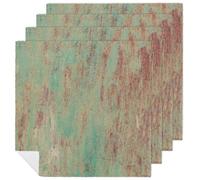 Cloth Napkins Set of 4,Copper Teal Metallic Washable Table Napkins for Wedding Party Dinner Christmas 18 x 18 Inch