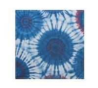 Cloth Napkins Set of 4 White and Blue Tie-dye Pattern Washable Polyester Dinner Napkins Soft Reusable Table Napkins for Home Xmas Holiday Party Wedding 20 X 20 In