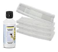 Cloth Pads + Cleaning Fluid for KARCHER Window Vac - 4 x Pads + 500ml