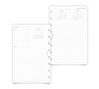 Cloth & Paper 2027 Dated Yearly Overview Planner Inserts | Sunday Start | Half Letter Discbound Planner Refills | Quarterly & Monthly Overviews, Goal Setting, Notes, Mini Calendars & Yearly Planning