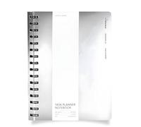 Cloth & Paper Exotic Spiral Notebook A5 - Tinted Plastic (Graph) | 6.25″ × 8.25″ | 110 Sheets / 220 Pages | Medium Spiral Graph Notebook, Grid Journal for Technical Notes, Charts, & Diagrams