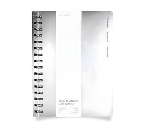 Cloth & Paper Exotic Spiral Notebook A5 - Tinted Plastic (Graph) | 6.25″ × 8.25″ | 110 Sheets / 220 Pages | Medium Spiral Graph Notebook, Grid Journal for Technical Notes, Charts, & Diagrams