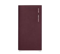 Cloth & Paper Travel Notebook | Time Blocking Planner - Bordeaux | Pocket Plus Daily Schedule Planner 3.2" x 6" | 30 Minute Time Block Layout for Planning, Scheduling & Productivity - Soft Touch Cover