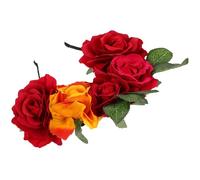 Cloth Rose Flower Headband for Wedding Bridal Hair Accessory | Lightweight Cloth Build, Big Rose Design, Practical Decoration, Suitable for Live Broadcast and Gifting