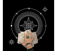 Cloth Tarot Table Napkins Cloth Tablecloth Folding Table Accessory-TapestryTarot Divination Cards-Tapestry Tarots- Horizontal For Bedroom Aesthetic Moon -wall-hanging
