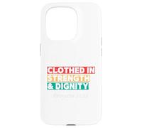 Clothed in Strength & Dignity - Proverbs 31:25 Retro Design Case for iPhone 15 Pro