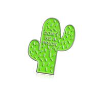 Clothes Accessories Gift Enamel Brooch Pin Badge Don'T Be A Prick Cactus Durable design