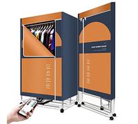 Clothes Airer, 1500W Foldable Portable 2-Tier Electric Clothes Drying Rack Energy Saving House Warm Air Drying Wardrobe,Quick Dry with Remote Control,240min Adjustable Timer The New