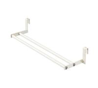 Clothes Airer - Carbon Steel 22.83 Inch Clothes Airer Heavy Duty Wall Mounted | Space Saving Wall Clothes Line with Rod and Rail, Hanger for Bathroom, Closet, Dorm, Laundry Room