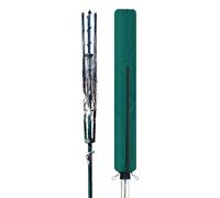 Clothes Airer Cover - Polyester | Rotary Airer Cover | Rotary Dryer Drying Rack Protector (Green) Weather Resistant Zipper Pouch