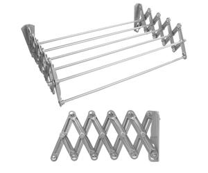 Clothes Airer Dryer Wall Mount Extendible Drying Rack Folding 5 Sizes Laundry HQ