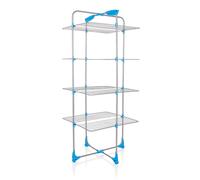 Clothes Airer Laundry Dryer Rack Indoor 4 Tier For Long Items Foldable Wheels