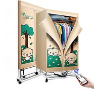 Clothes Airer, Portable Electric Clothes Dryer,Foldable Electric Heated Clothes Dryer Load Capacity 20KG, Warm Air Drying Wardrobe with Remote Control,Energy Efficient 2 Tier Clothes Drying Rack The