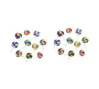 Clothes Brooch Shoe Charms Lollipop Brooches Clear Travel Toiletry Lanyard Wallet with Pouch Sucker Blow Pops Coin Bag Beads for Phone Charm Making