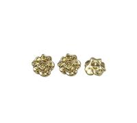 Clothes Button, Sewing Buttons Pack of 10 Metal Buttons Gold Silver 11mm 14mm for Dress Shirts Handbag DIY(Gold,14mm 10pcs)