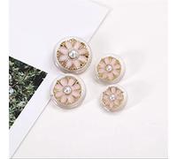 Clothes Buttons* Metal Button,Luxury Buttons,Sewing Button,6 Pcs Fashion Decorative Pearl Buttons for Clothing Sewing Material Accessories Coat Shirt Buttons-Gold,25mm (Color : Pink, Size : 25mm)