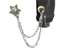 Clothes Clips with Chain - Thin and Without Magnet | Trouser Clamp and Garment Button for Blouses, Dresses, Friends and Mother, Se référer au descriptif, refer to the description, Refer to the