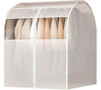 Clothes Covers, Large Transparent Window for Hanging, Wardrobe, Closed Bottom(90x30x60cm x12x24in)