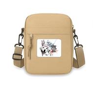 Clothes Dog Lovely Watercolor Illustration Crossbody Bag Cell Phone Purses Handbag Shoulder Mini Bag