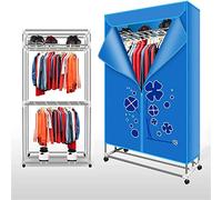 Clothes Dryer, 4-Tier Foldable Clothes Airer 2400W Portable Large Powerful Laundry Drying Rack Quick Dry Indoor Anion Heater（120x47x166cm）