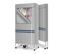 Clothes Dryer Electric, 2300W Portable Foldable Clothes Airer Dryer 20 Kg Double Layer Energy Dryers Saving Quick Dry Indoor Anion Heater With Remote Control, For Apartment, Home (Color : Gray)