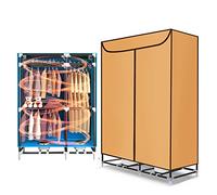 Clothes Dryer, Heated Clothes Airer Dryer, 3-Large Capacity Electric Clothes Dryer Rack Indoor Energy Saving & Digital Automatic Timer, Dual Host Air Drying Hot Wardrobe, 2400W