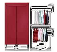 Clothes Dryer, Heated Clothes Dryer Electric Portable Foldable, Clothes Drying Rack Indoor Energy Saving Clothes Drying Wardrobe Digital Automatic Timer Dryer Machine