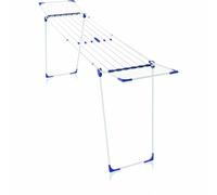 Leifheit Classic 230 Solid Extendable Standing Clothes Airer, Foldable Clothes Drying Rack for Outdoor and Indoor, Extra Large Clothes Airer 23 m Clothes Horse with 4 End Hooks for Hangers