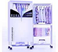 Clothes Dryer, Portable Drying Machine with Timer, 60inch Laundry Drying Wardrobe with Large Capacity, Electric Dryer/Rack for Home | Appartments (Grey ZL8)